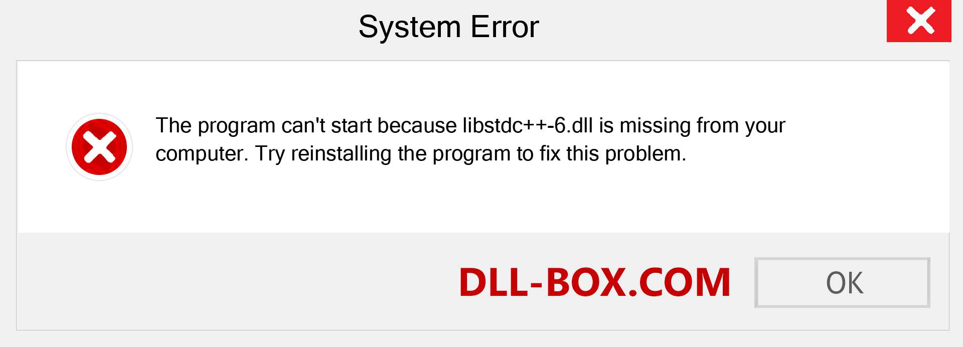  libstdc++-6.dll file is missing?. Download for Windows 7, 8, 10 - Fix  libstdc++-6 dll Missing Error on Windows, photos, images